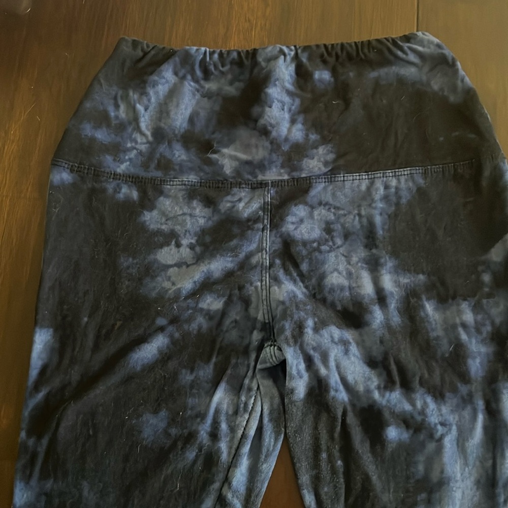 Tye-Dye Style Blue Leggings